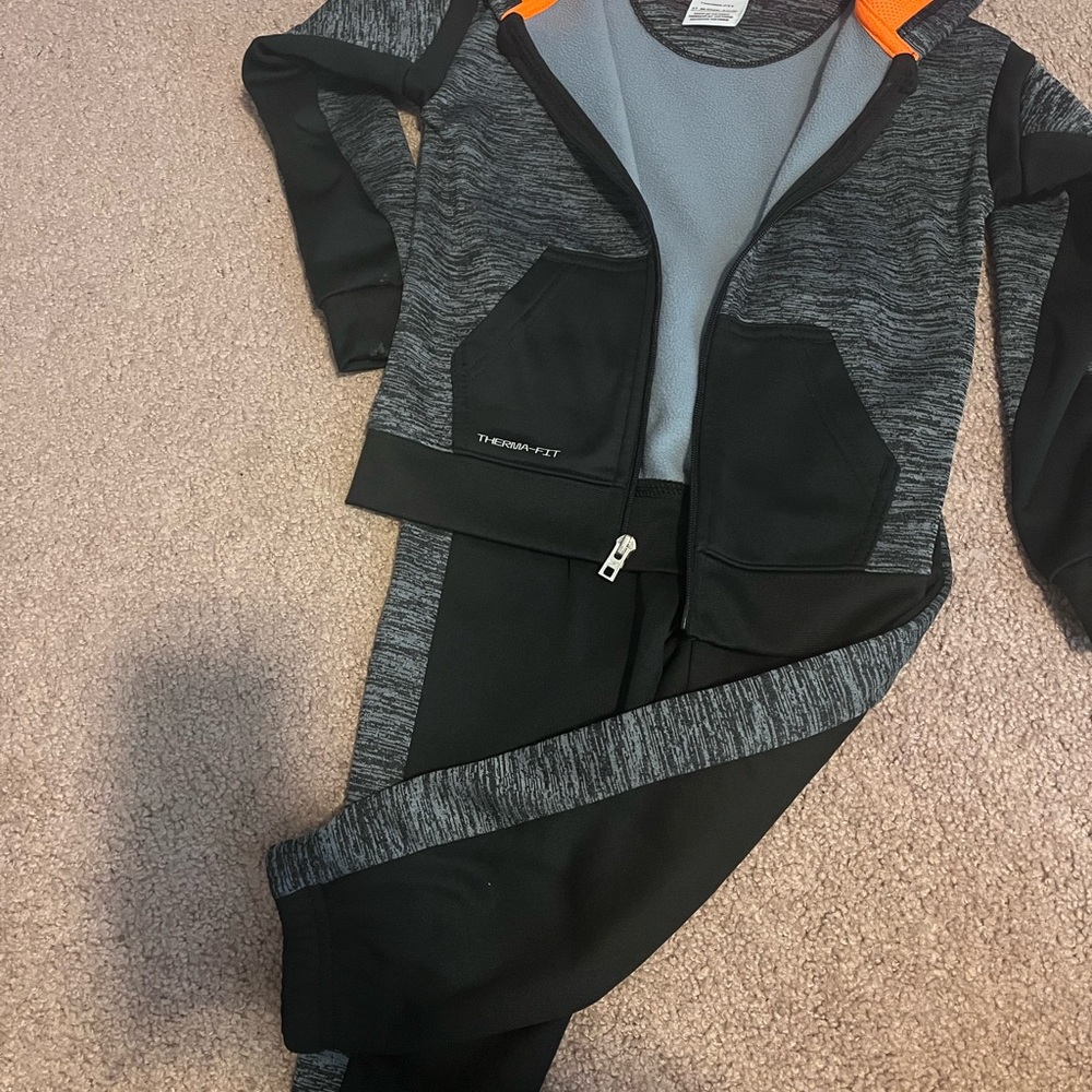 Nike Therma-Fit Orange and Gray Jacket